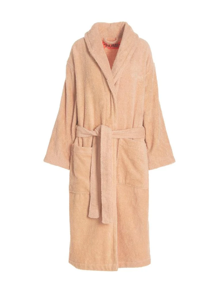 商品Off-White|Off-White Belted Long-Sleeved Bathrobe,价格¥1984,第1张图片