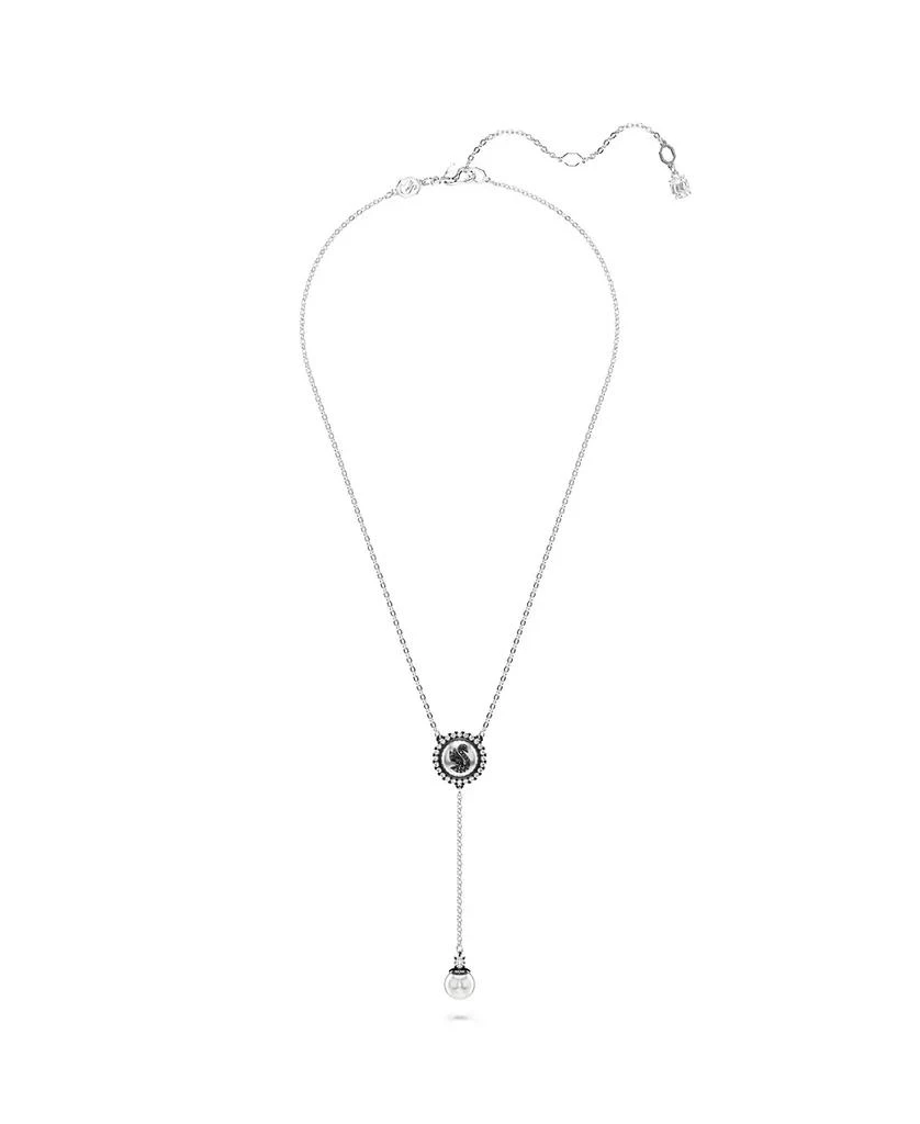 商品Swarovski|Swan, Gray, Rhodium Plated Iconic Swan Y Pendant Necklace,价格¥1075,第3张图片详细描述