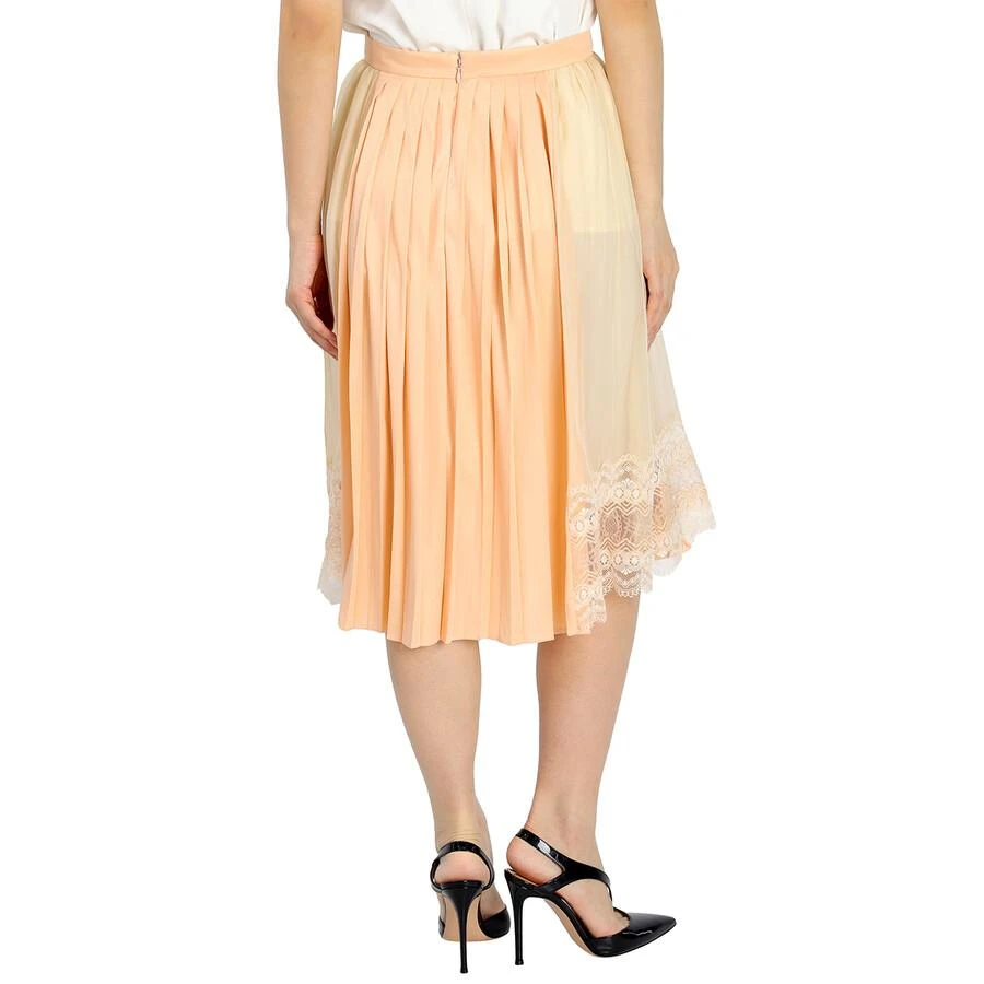 商品Burberry|Ladies Lace Detail Silk Soft Peach Skirt,价格¥1744,第3张图片详细描述