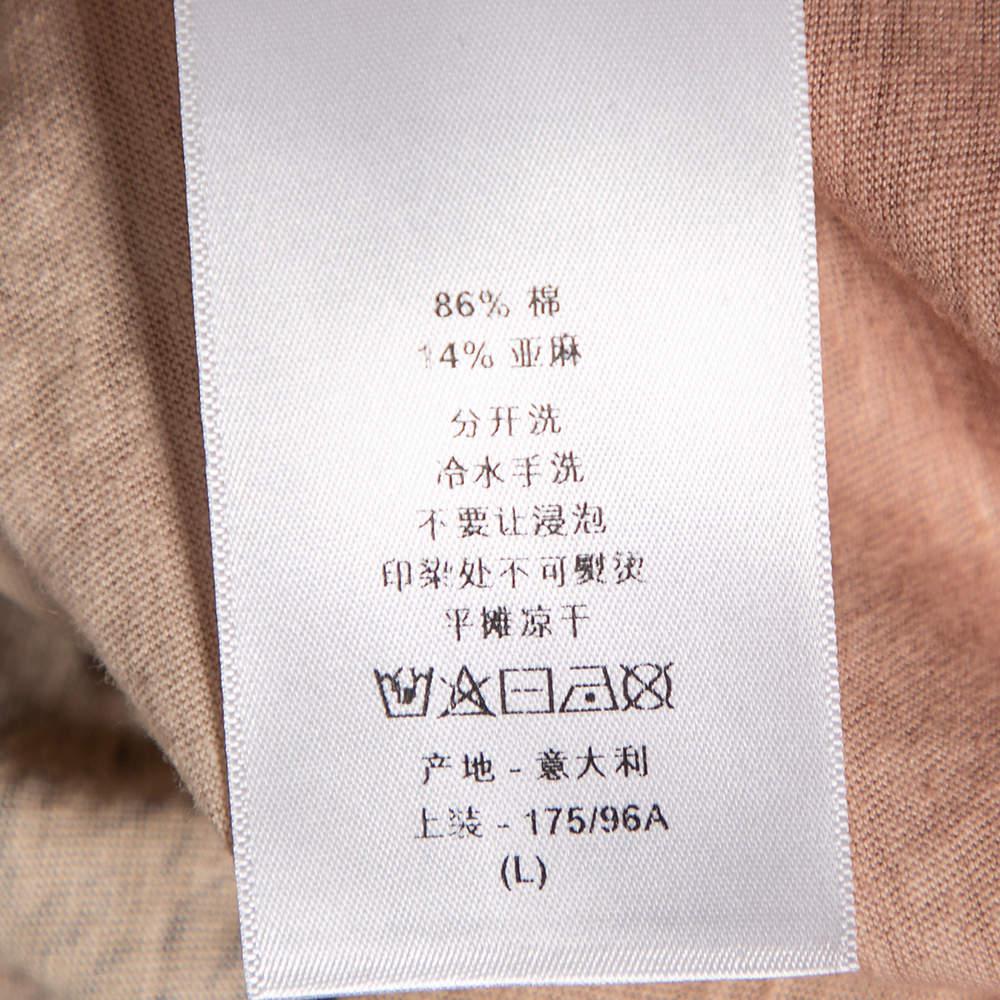 Dior Multicolored Ombre Cotton Printed Short Sleeve T-Shirt L商品第7张图片规格展示