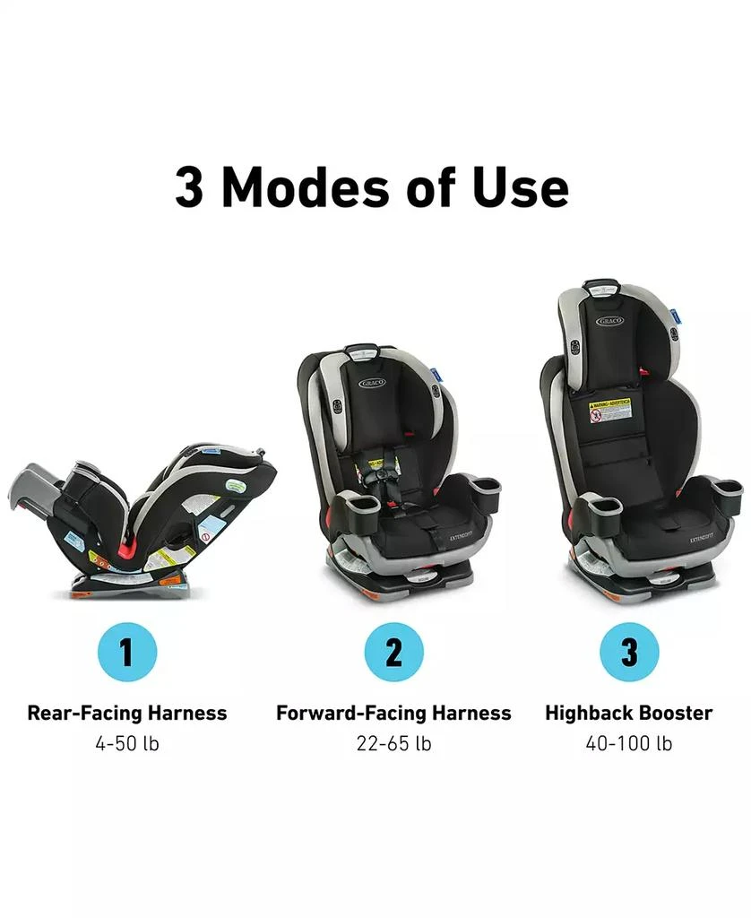 商品Graco|Extend2Fit 3-in-1 Car Seat,价格¥1870,第3张图片详细描述