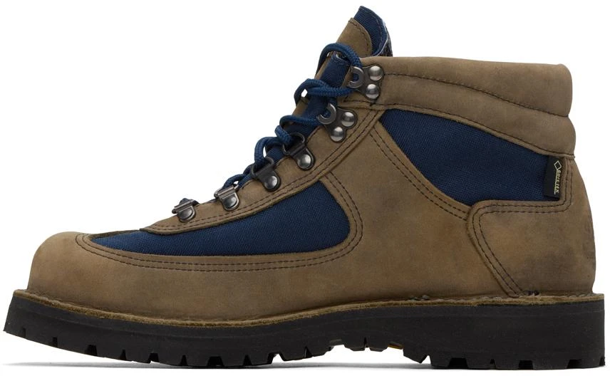 商品Danner|Brown & Navy Feather Light Boots,价格¥1613,第3张图片详细描述