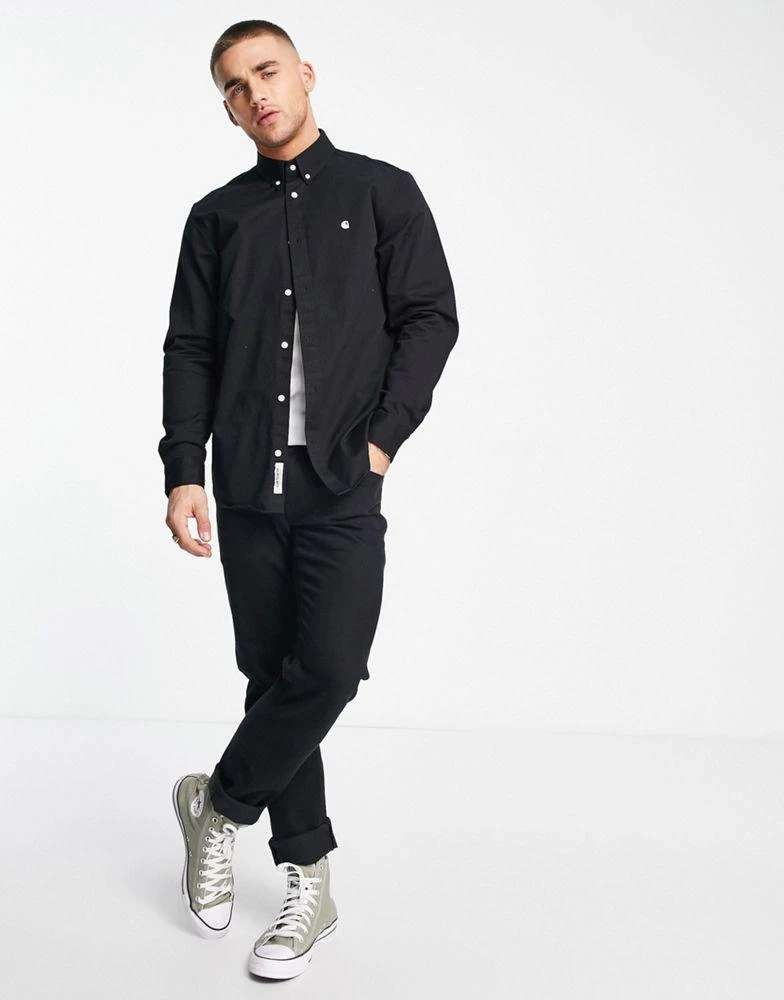 商品Carhartt|Carhartt WIP madison twill shirt in black,价格¥908,第4张图片详细描述