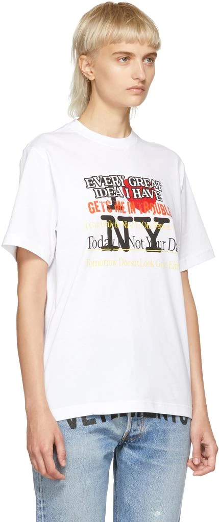 商品Vetements|White New York Tourist T-Shirt,价格¥470,第4张图片详细描述