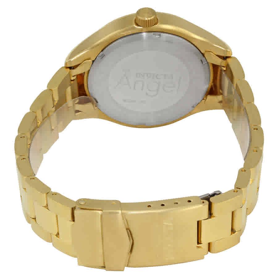 Invicta Angel Multi-function Gold Dial Gold-plated Ladies Watch 12466商品第3张图片规格展示