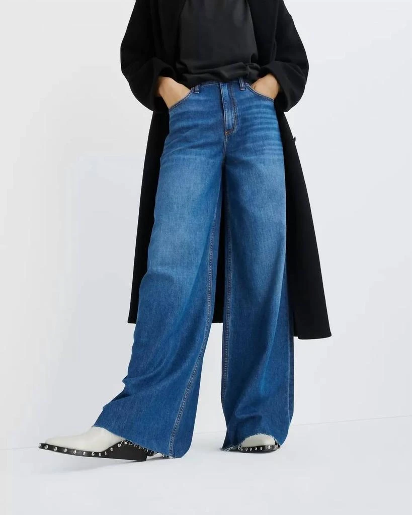 商品Rag & Bone|Featherweight Sofie Wide Leg Jean In Otto Wash,价格¥1621,第1张图片