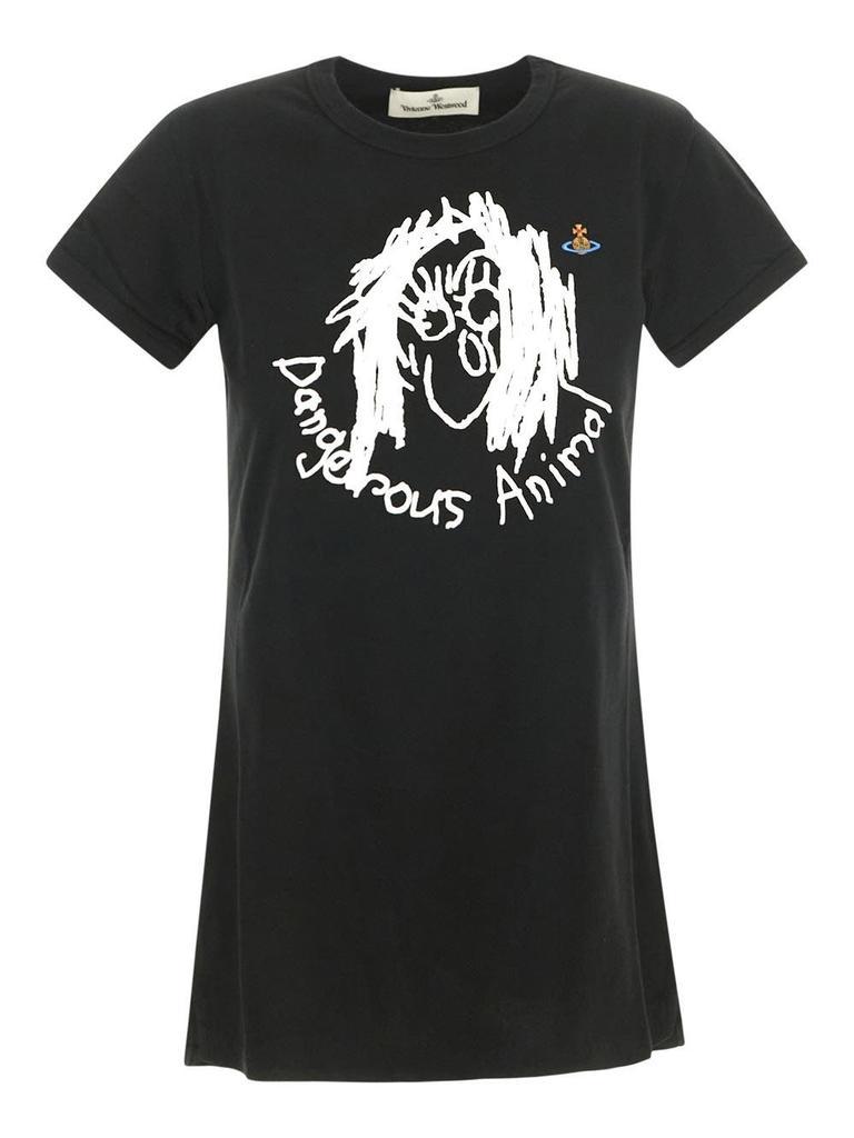 商品Vivienne Westwood|Oversized Dangerous Animal T-shirt,价格¥1243,第1张图片