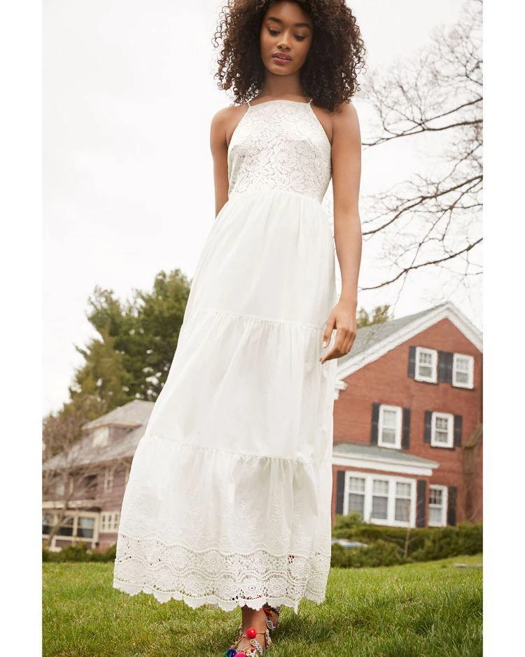 商品nanette Nanette Lepore|nanette Nanette Lepore Sleeveless Lace-Bodice Maxi Dress,价格¥1264,第4张图片详细描述