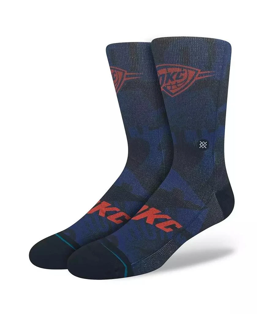 商品Stance|Men's and Women's Oklahoma City Thunder 2023/24 City Edition Crew Socks,价格¥151,第1张图片