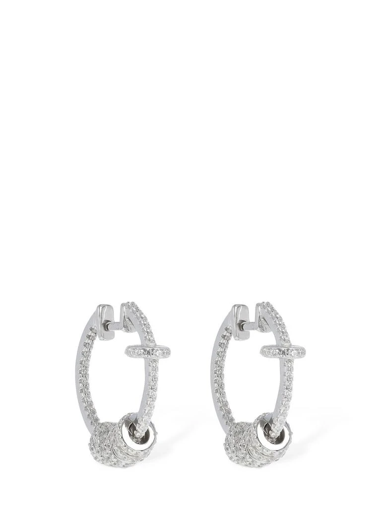 商品apm Monaco|Crystal Hoop Earrings W/ Rings,价格¥1730,第2张图片详细描述