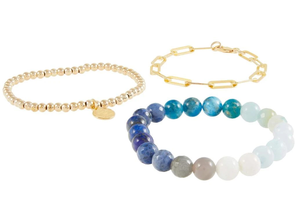 商品Dee Berkley|Blue Ombre Gemstone Bracelet Stack,价格¥584,第1张图片