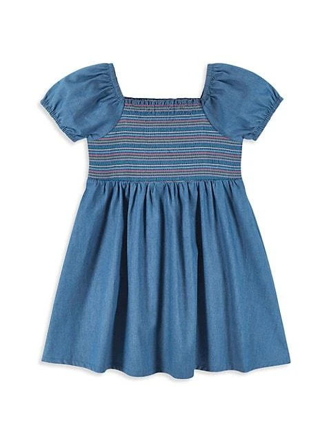 商品Andy & Evan|Little Girl's Smocked Chambray Dress,价格¥205,第1张图片