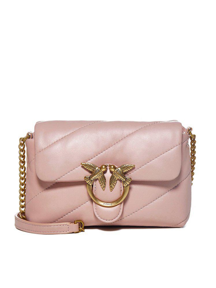 商品PINKO|Pinko Love Bird Quilted Shoulder Bag,价格¥1678,第1张图片