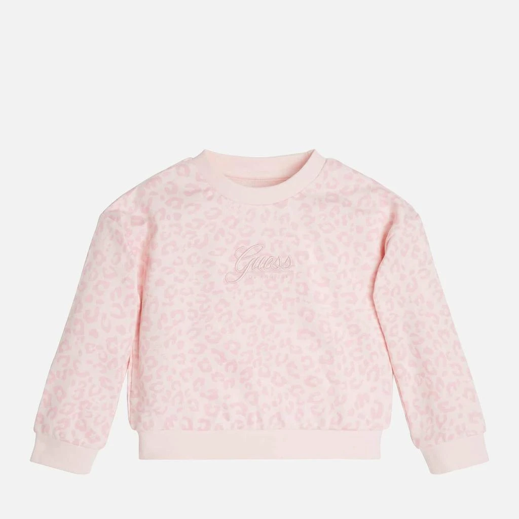 商品GUESS|Guess Girls' Leopard-Print Cotton-Jersey Sweatshirt,价格¥140,第1张图片