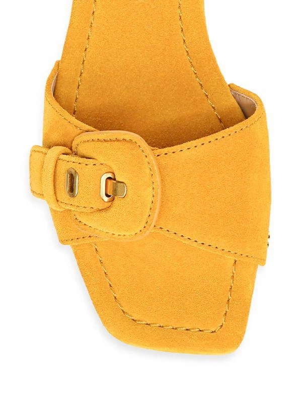 商品VERONICA BEARD|Davina Leather Clog Slides,价格¥595,第4张图片详细描述