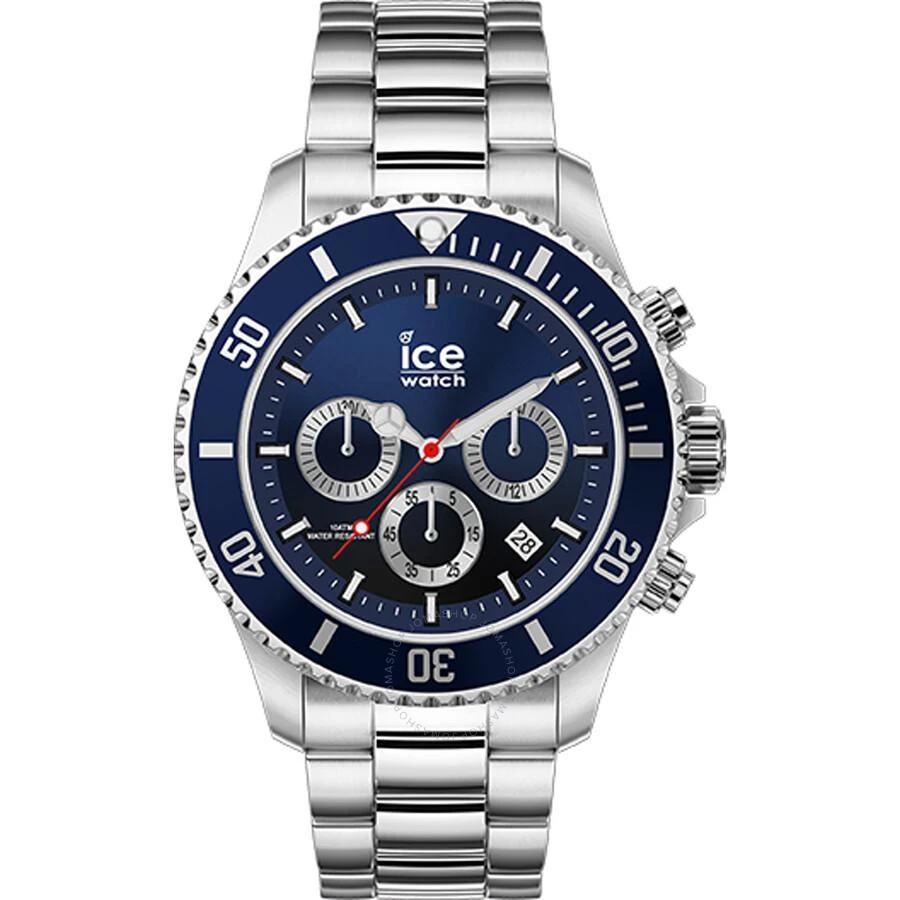 商品Ice-Watch|Chronograph Quartz Blue Dial Stainless Steel Men's Watch 017672,价格¥656,第1张图片