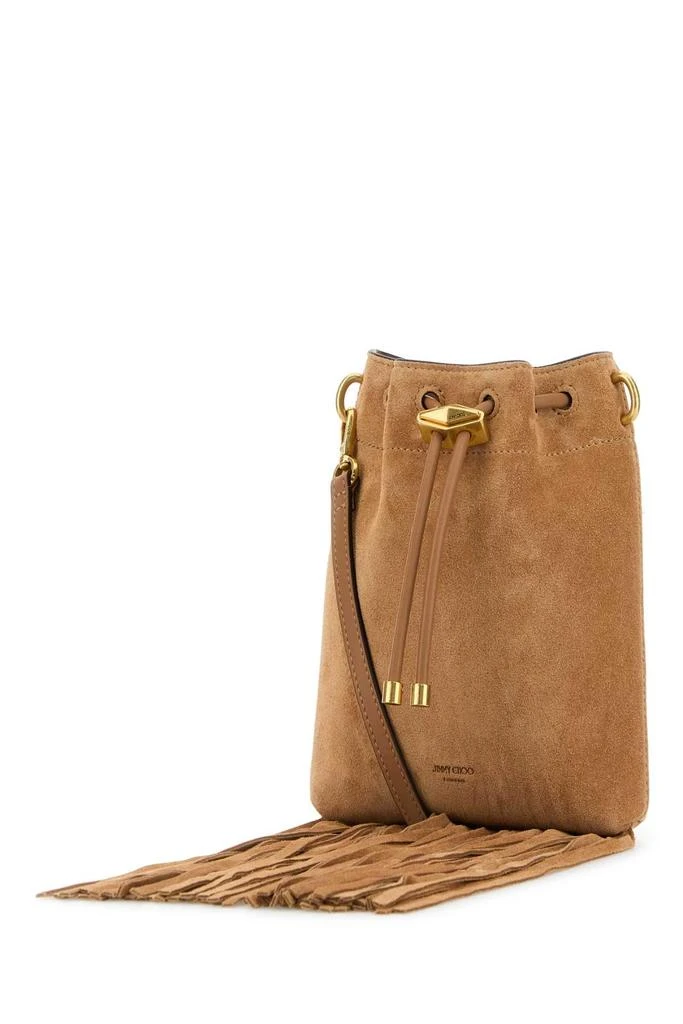 商品Jimmy Choo|Camel Suede Bon Bon Bucket Bag,价格¥5182,第2张图片详细描述