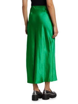 商品Vince|Split Satin Midi Skirt,价格¥1286,第2张图片详细描述