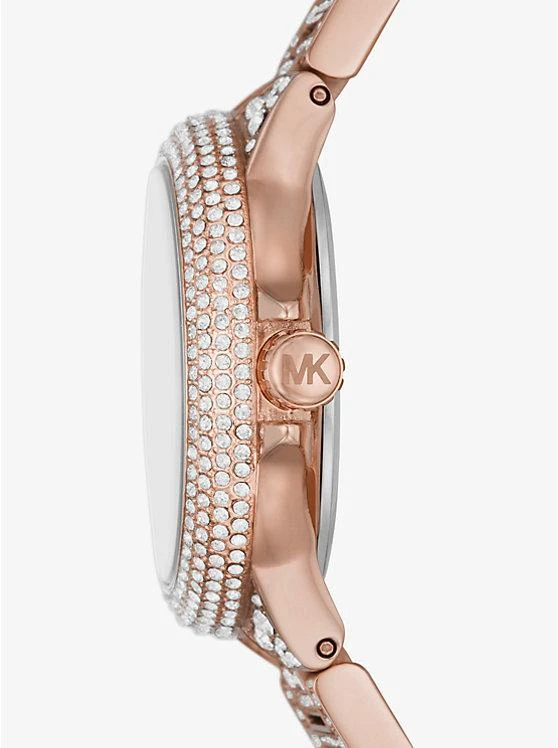 商品Michael Kors|Mini Camille Pavé Rose Gold-Tone Watch,价格¥3398,第2张图片详细描述