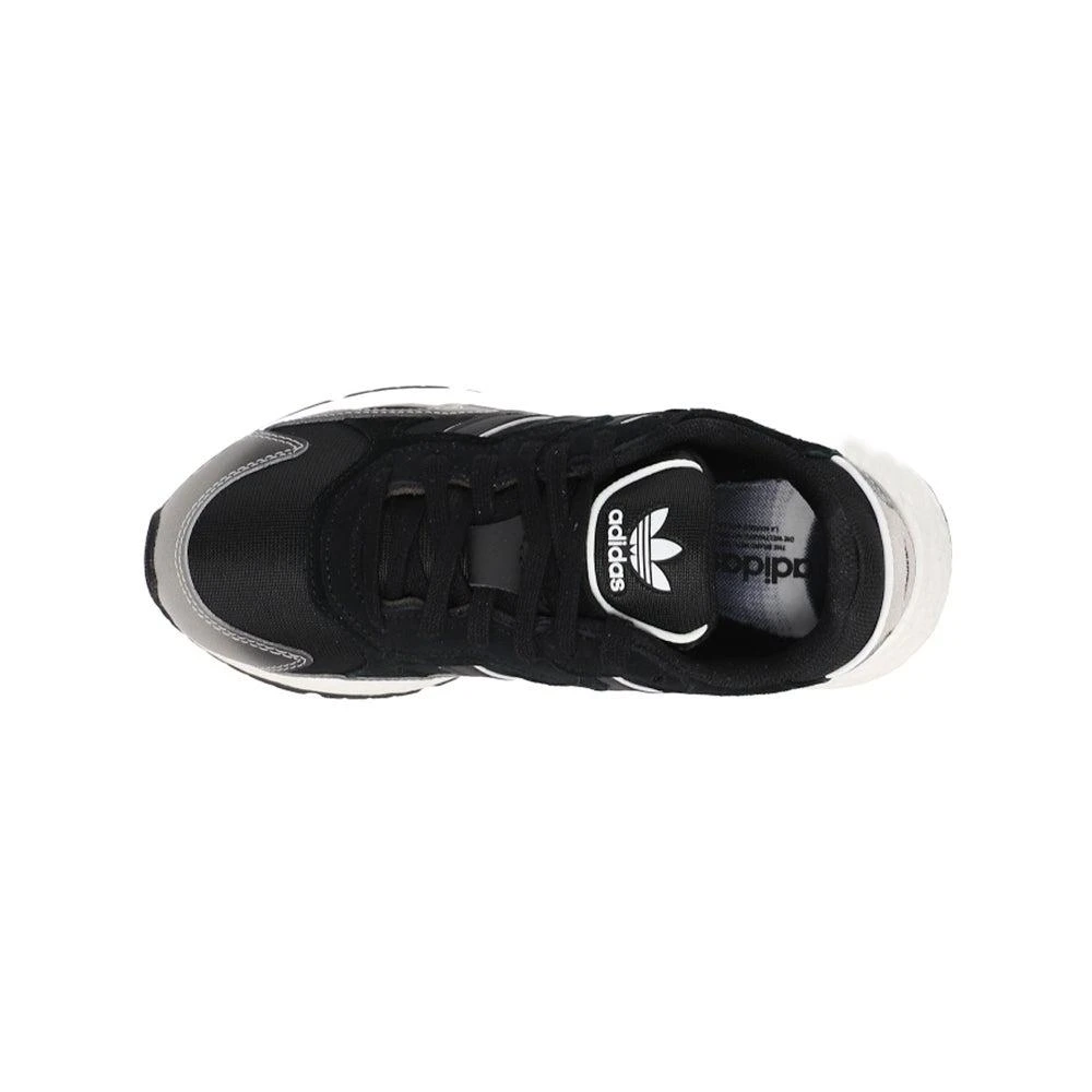 商品Adidas|大童 Tresc Run 网面火焰跑步鞋 黑灰色,价格¥337,第4张图片详细描述