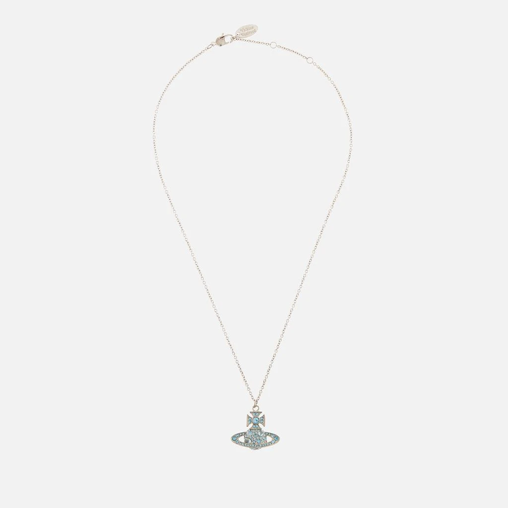 商品Vivienne Westwood|Vivienne Westwood Francette Platinum And Aquamarine Necklace,价格¥1166,第2张图片详细描述