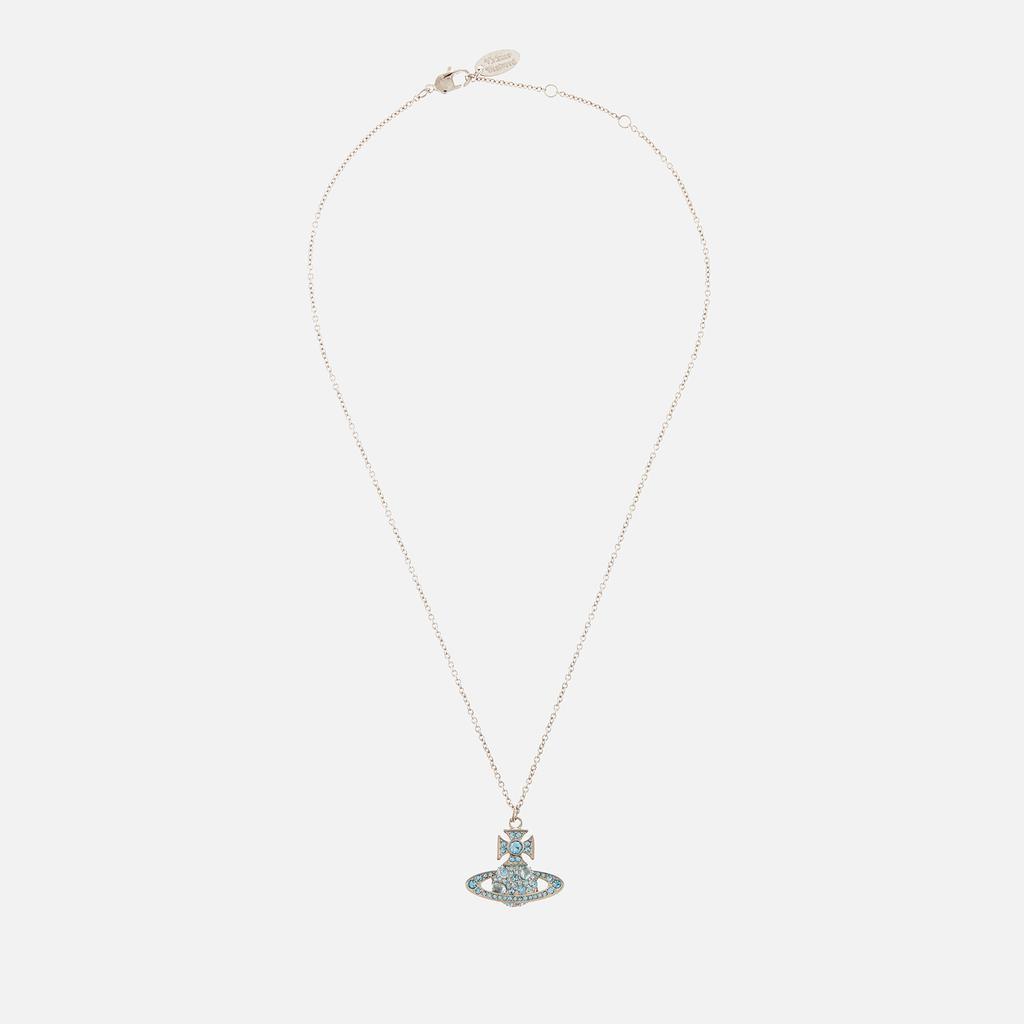 商品Vivienne Westwood|Vivienne Westwood Francette Platinum And Aquamarine Necklace,价格¥1077,第4张图片详细描述