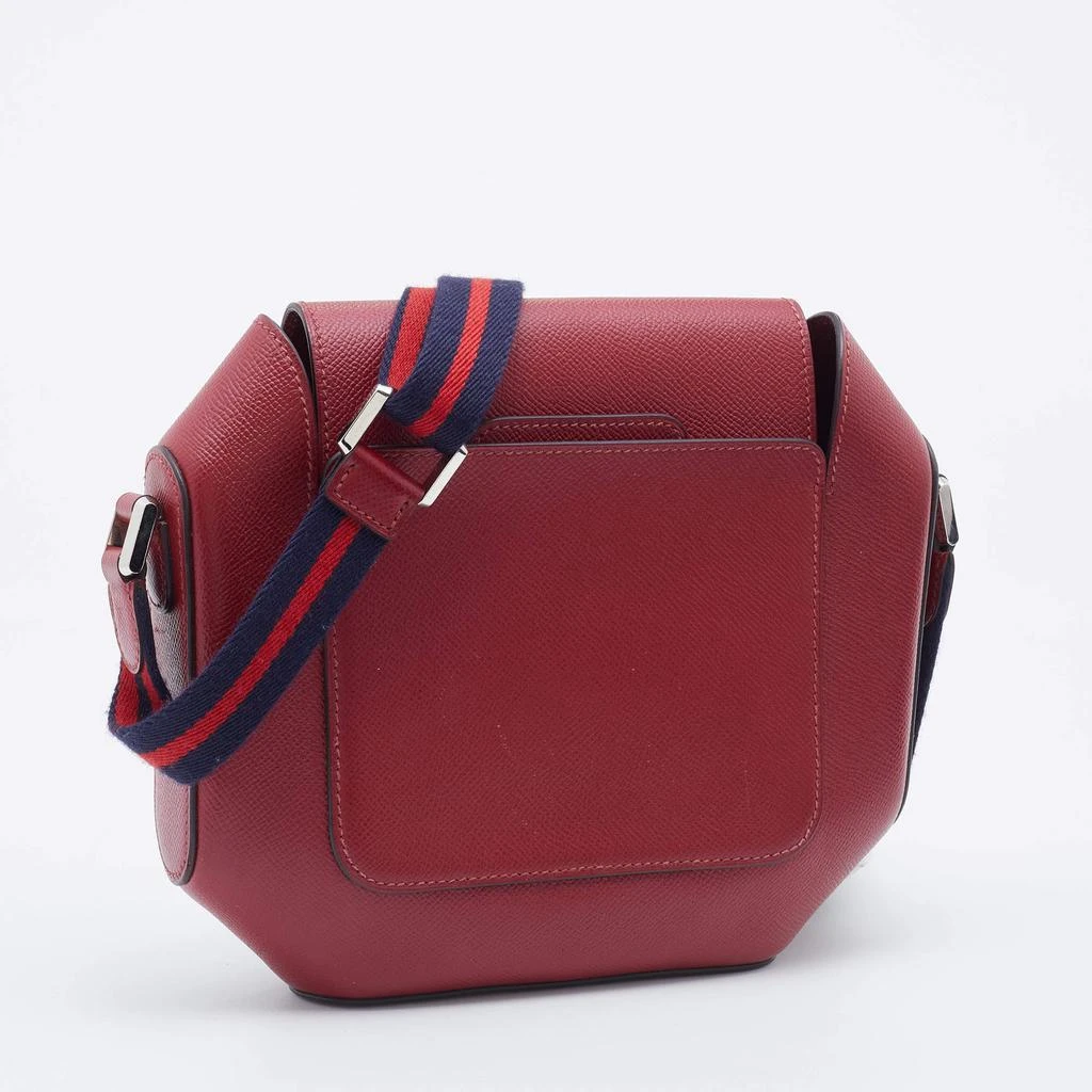 商品[二手商品] Hermes|Hermes Rouge H Epsom Leather Octogone 23 Bag,价格¥11462,第3张图片详细描述