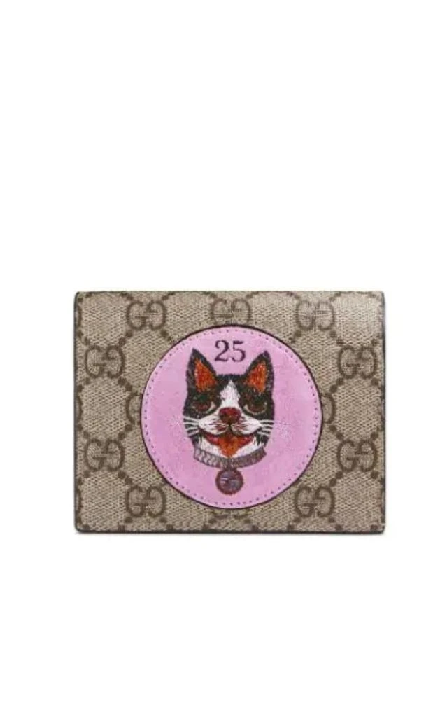 商品Gucci|GG Supreme Card Case Wallet with Bosco Patch,价格¥4703,第1张图片