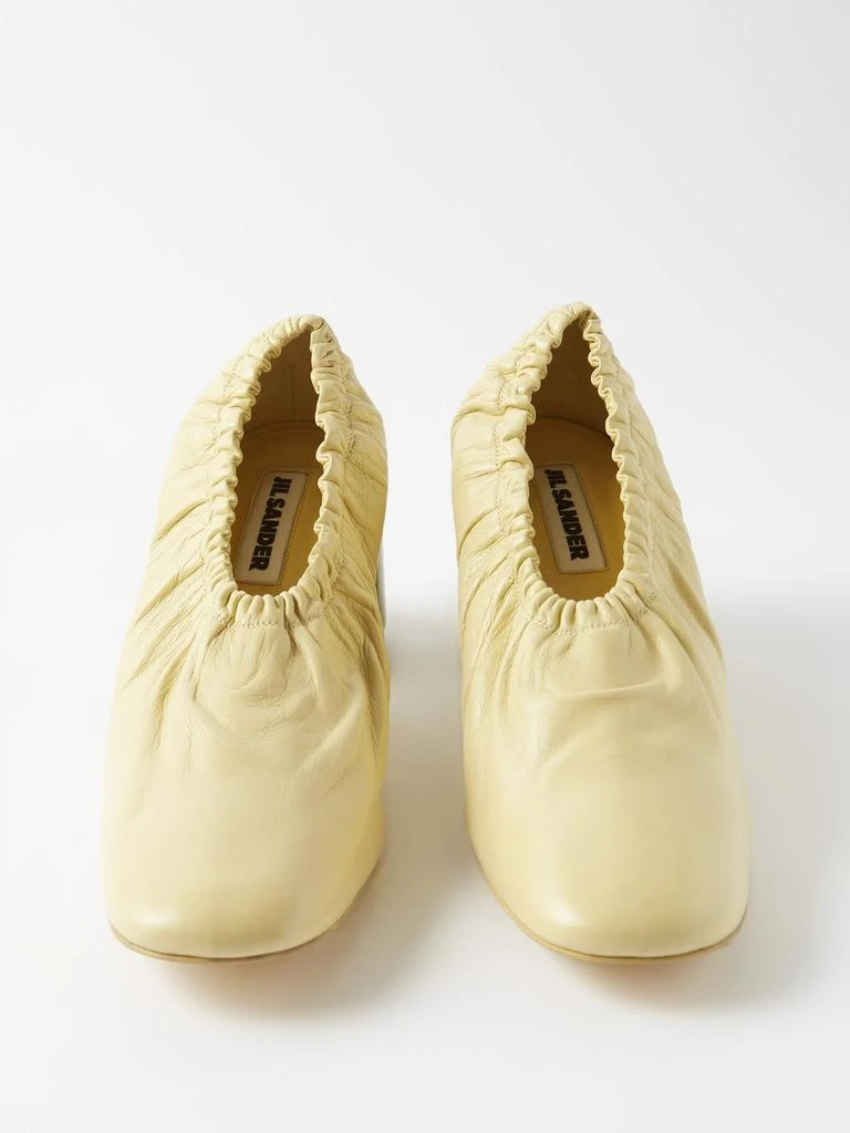 商品Jil Sander|Nikki gathered leather pumps,价格¥2936,第5张图片详细描述