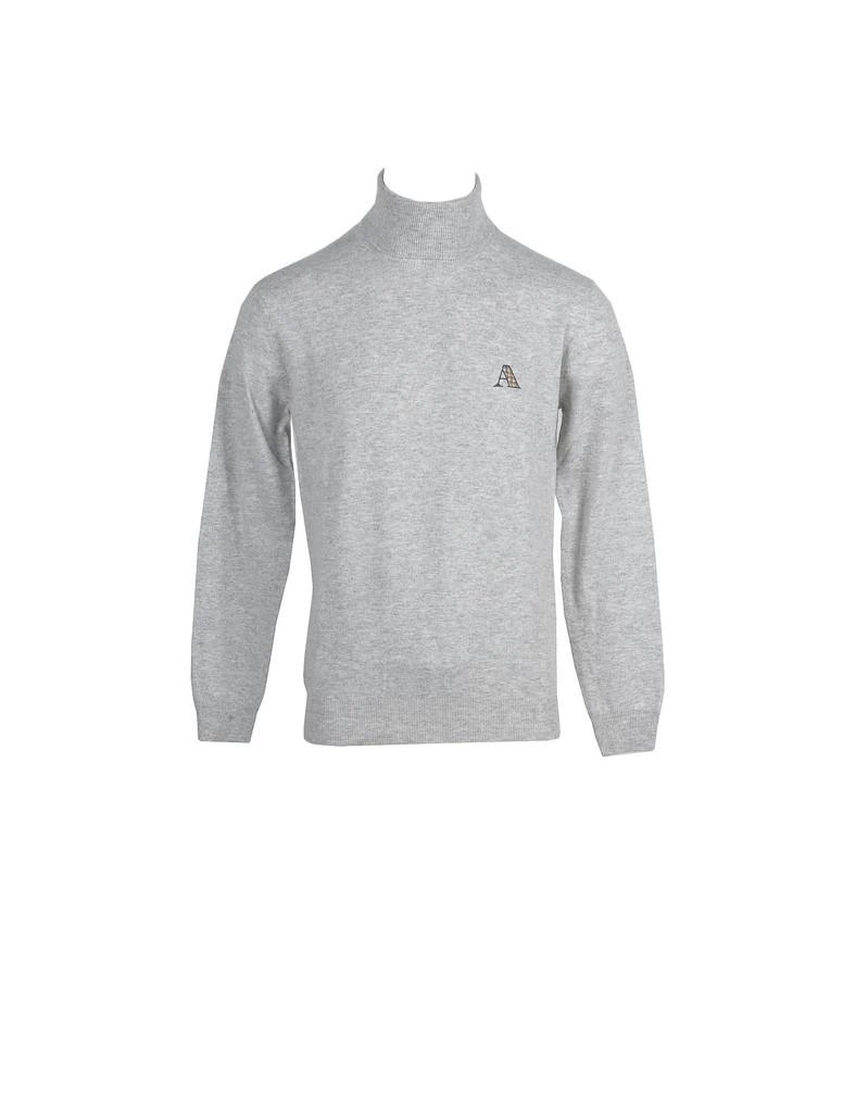 商品Aquascutum|Aquascutum Mens Light Gray Sweater,价格¥1239,第1张图片