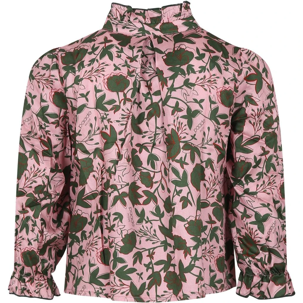 商品Paade Mode|Pink Shirt For Girl With Print,价格¥1117,第2张图片详细描述
