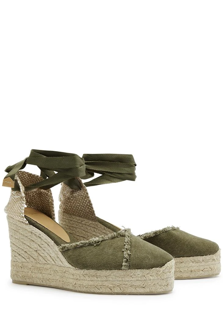 商品CASTAÑER|Clarina 100 canvas wedge platform espadrilles,价格¥1339,第2张图片详细描述