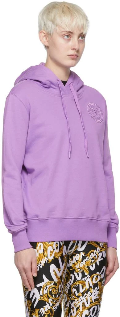 商品Versace|Purple Cotton Hoodie,价格¥579,第2张图片详细描述