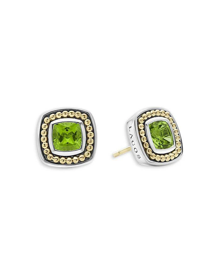 商品LAGOS|18K Yellow Gold & Sterling Silver Rittenhouse Peridot Stud Earrings,价格¥7066,第1张图片