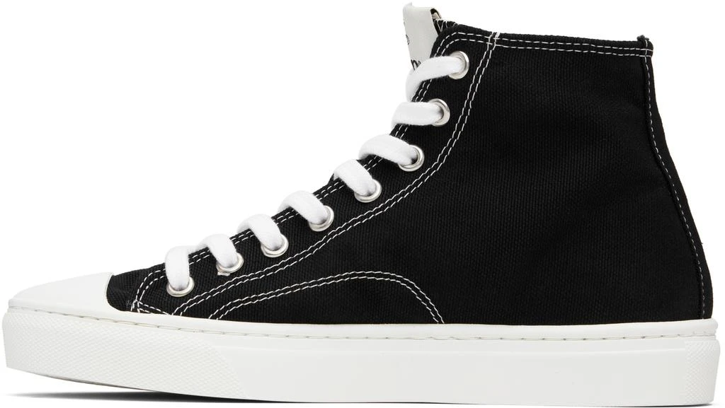 商品Vivienne Westwood|Black Plimsoll High Top Canvas Sneakers,价格¥2879,第3张图片详细描述