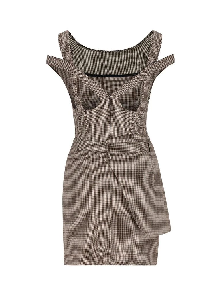 商品Fendi|Fendi Houndstooth Cold-Shoulder Dress,价格¥8909,第2张图片详细描述