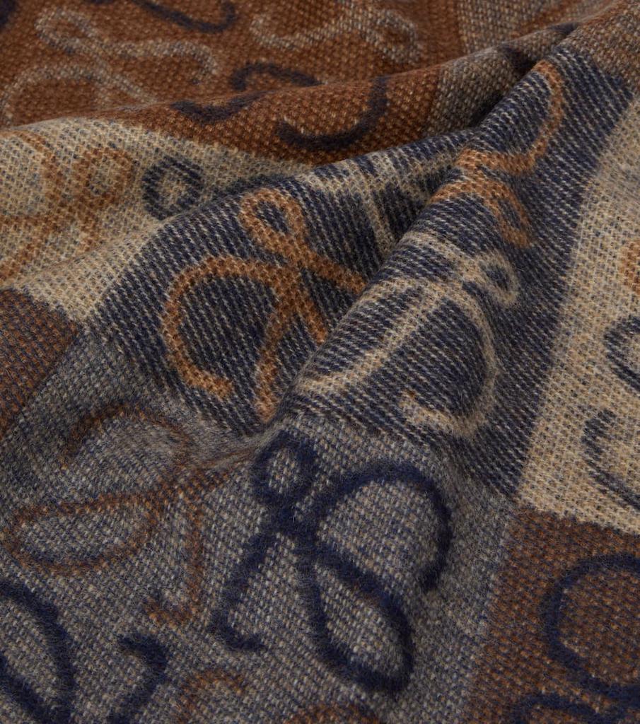 Anagram intarsia wool-blend scarf商品第5张图片规格展示