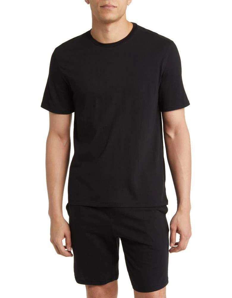 商品Nordstrom|Cotton & Tencel® Modal Crewneck T-Shirt,价格¥123,第1张图片