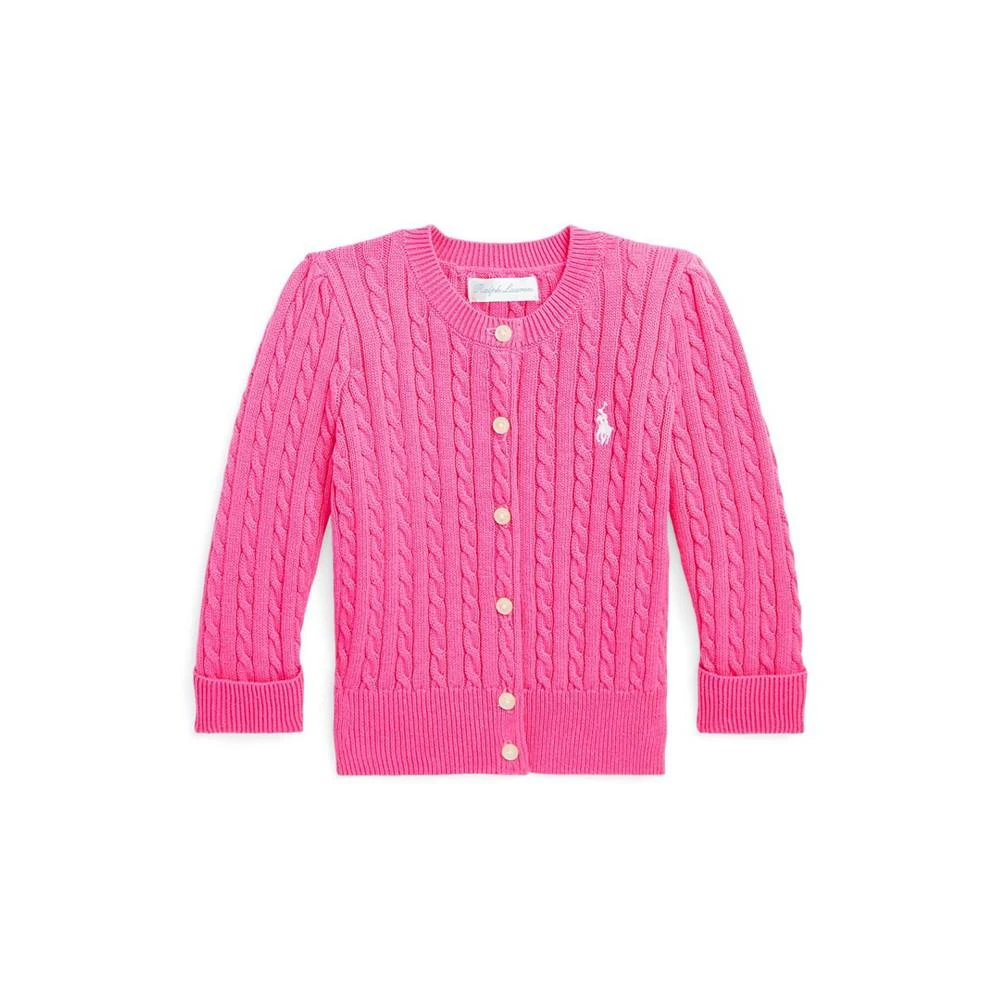 商品Ralph Lauren|Baby Girls Mini Cable Knit Cardigan,价格¥222,第1张图片