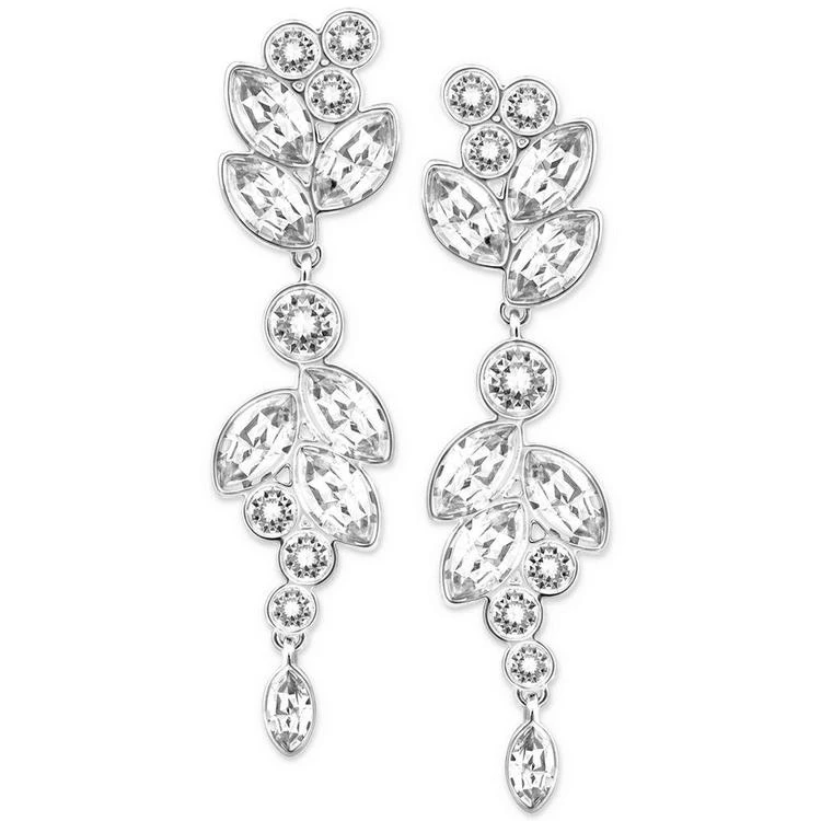 商品Swarovski|Silver-Tone Multi-Crystal Drop Earrings,价格¥757,第1张图片