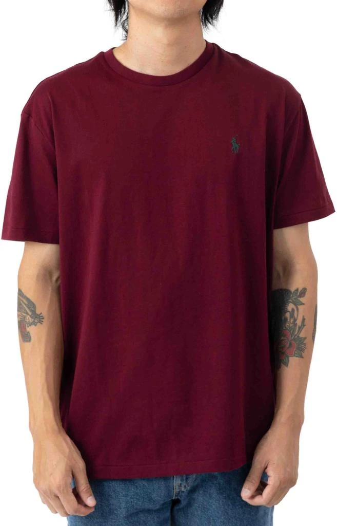 商品Ralph Lauren|Classic Solid Crewneck T-Shirt - Classic Wine ,价格¥121,第1张图片