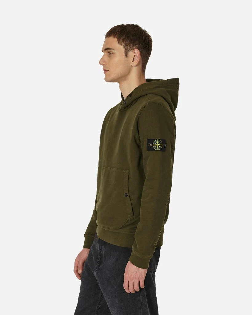 商品Stone Island|Garment Dyed Hooded Sweatshirt Olive,价格¥1644,第2张图片详细描述