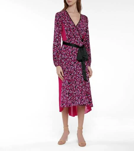 商品Diane von Furstenberg|Ariadne印花真丝双绉中长连衣裙,价格¥1889,第2张图片详细描述