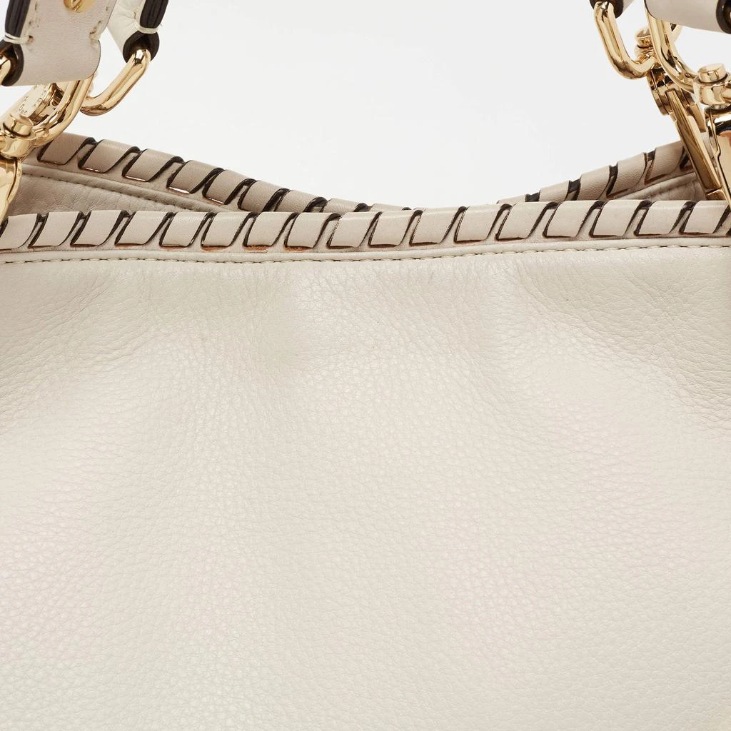 商品[二手商品] Michael Kors|MICHAEL Michael Kors White Leather Whipstitch Detail Bennet Tote,价格¥811,第5张图片详细描述