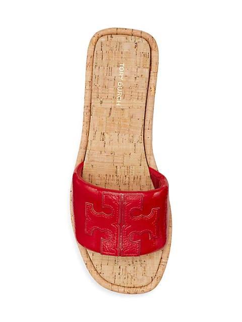 商品Tory Burch|Double T Patent Leather Sport Slides,价格¥1019,第6张图片详细描述
