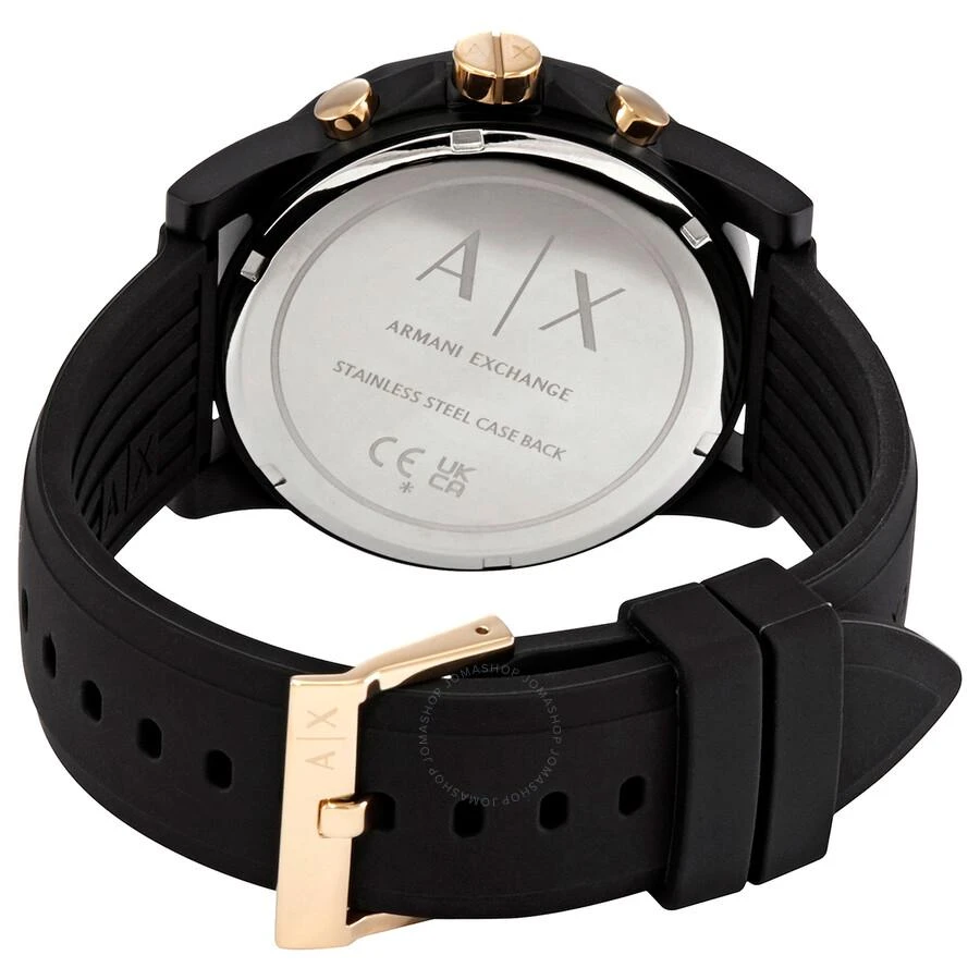 商品Armani Exchange|Chronograph Quartz Black Dial Men's Watch And Luggage Tag Gift Set AX7105,价格¥692,第3张图片详细描述