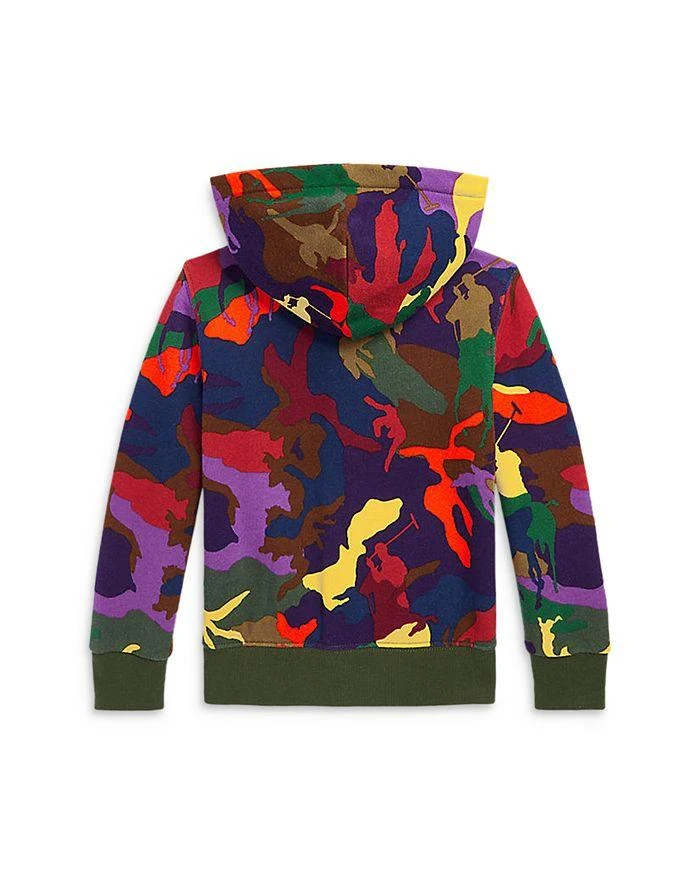 商品Ralph Lauren|Boys' Big Pony Camo Fleece Hoodie - Little Kid,价格¥314,第3张图片详细描述