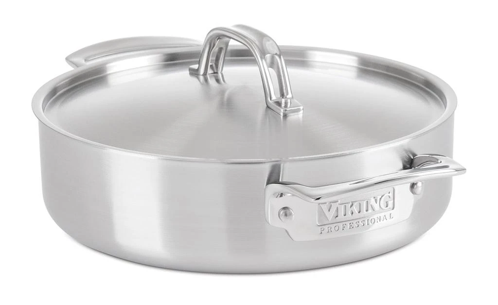 商品Viking|Viking Professional 5-Ply Stainless Steel 3.4 Qt Casserole Pan,价格¥2752,第1张图片