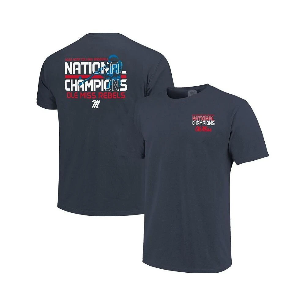 商品Image One|Men's Navy Ole Miss Rebels 2022 NCAA Men's Baseball College World Series Champions Batter T-shirt,价格¥225,第2张图片详细描述