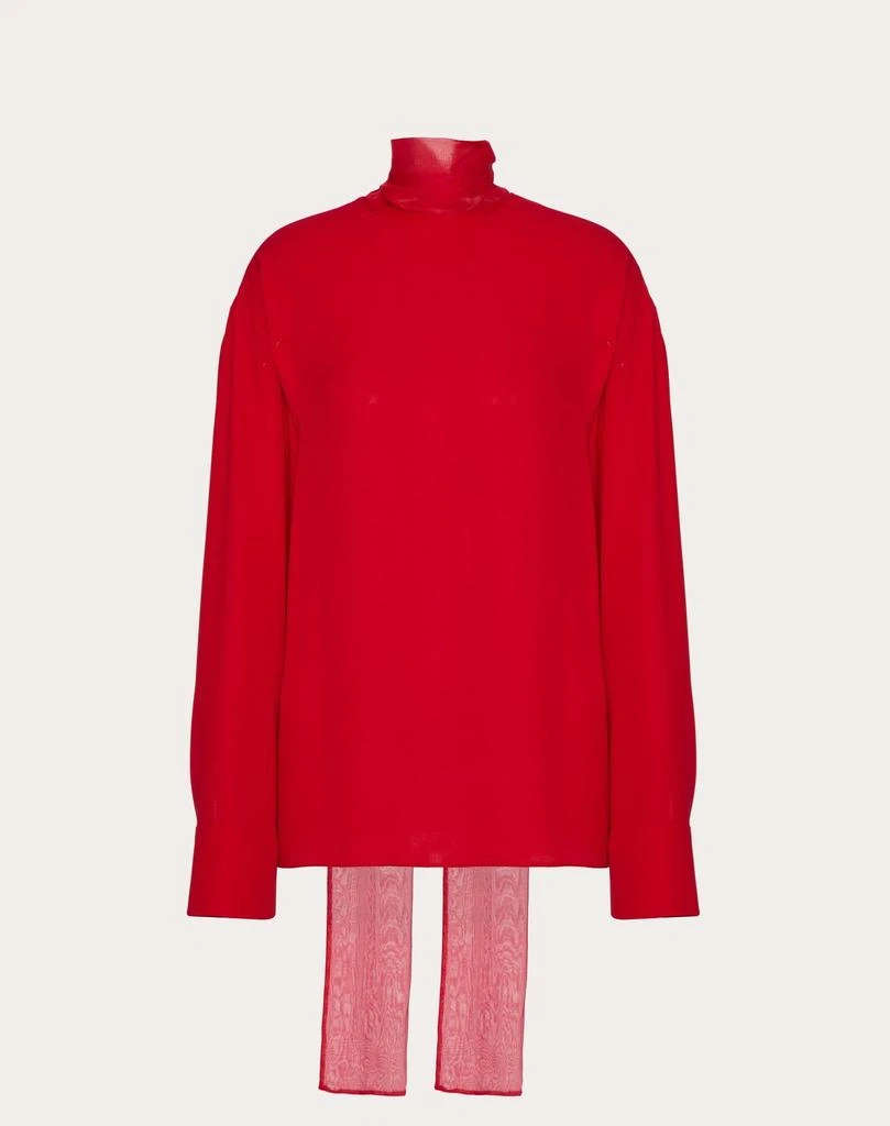 商品Valentino|Valentino Bow Detailed Straight Hem Blouse,价格¥5785,第1张图片